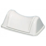 Cesto com tampa basculante branco 8L