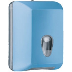 Suporte para papel higiênico interfolhas - azul