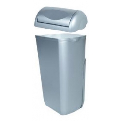 Cesto para papéis com tampa satinado 23L