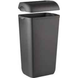 Cesto para papéis com tampa preto 23L