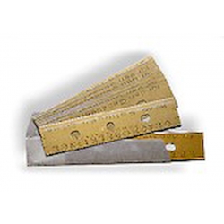 Lâmina fio duplo amarela