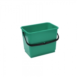 Balde de plástico verde, 4 Litros, com pega